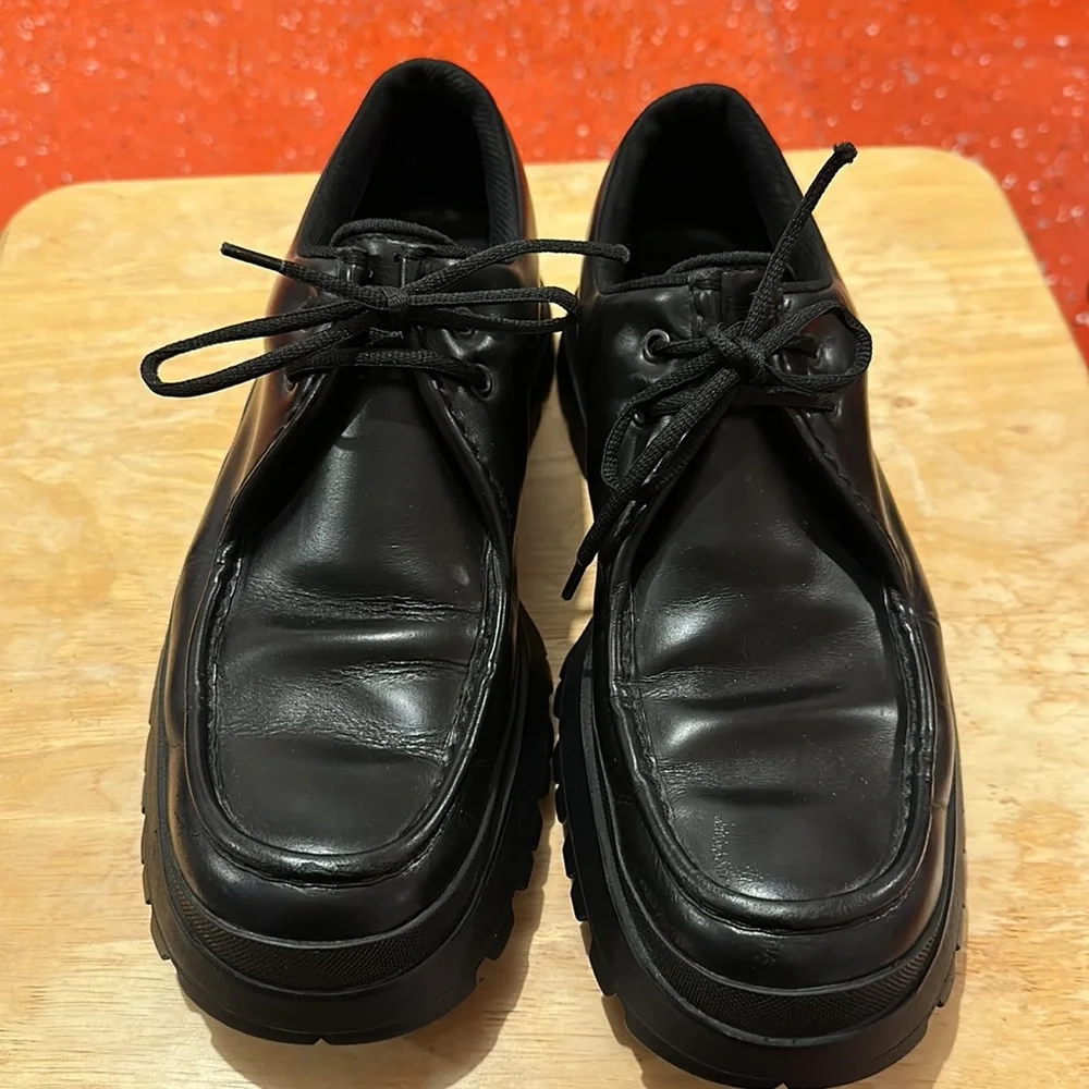 Black Men’s 11.5 Prada Shoes - Picture 2 of 8